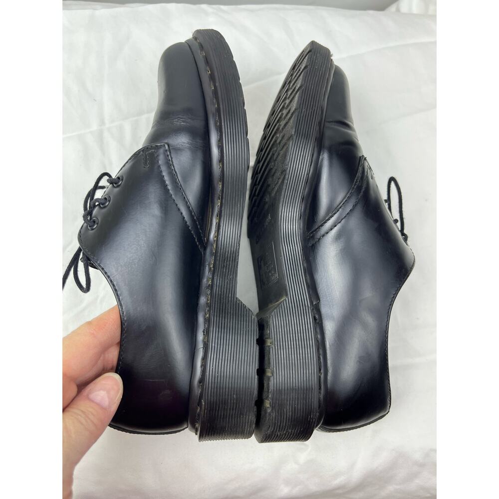 Dr. Martens Women 7 Black AirWair Lace-Up Combat Chunky Grunge Punk Shoes - Picture 6 of 11